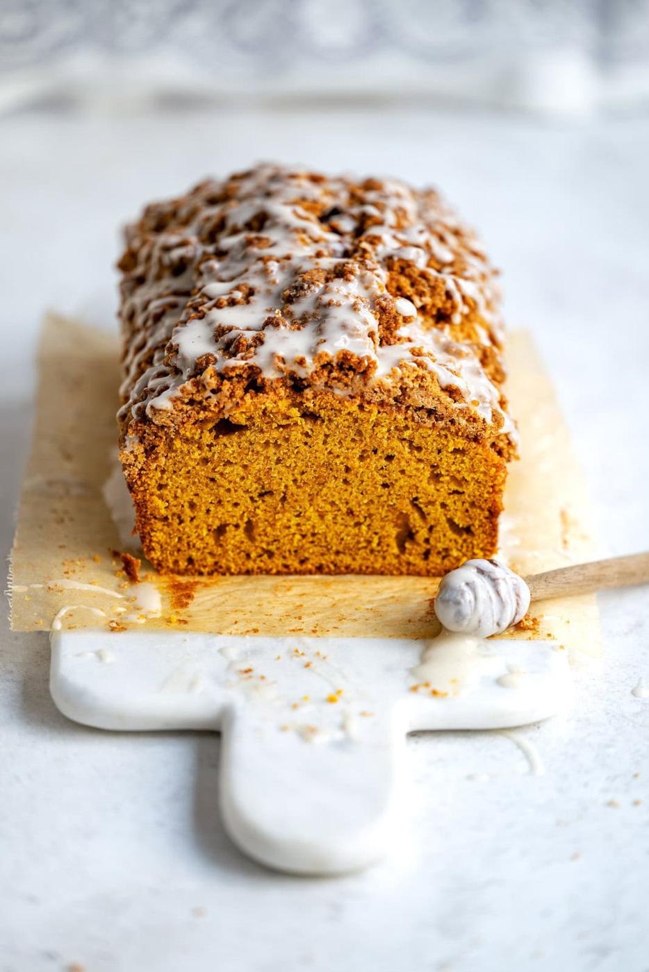 Pumpkin Apple Bread with Streusel Topping