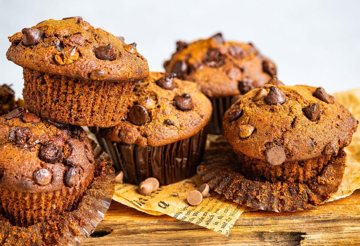 Pumpkin Chocolate Chip Muffins