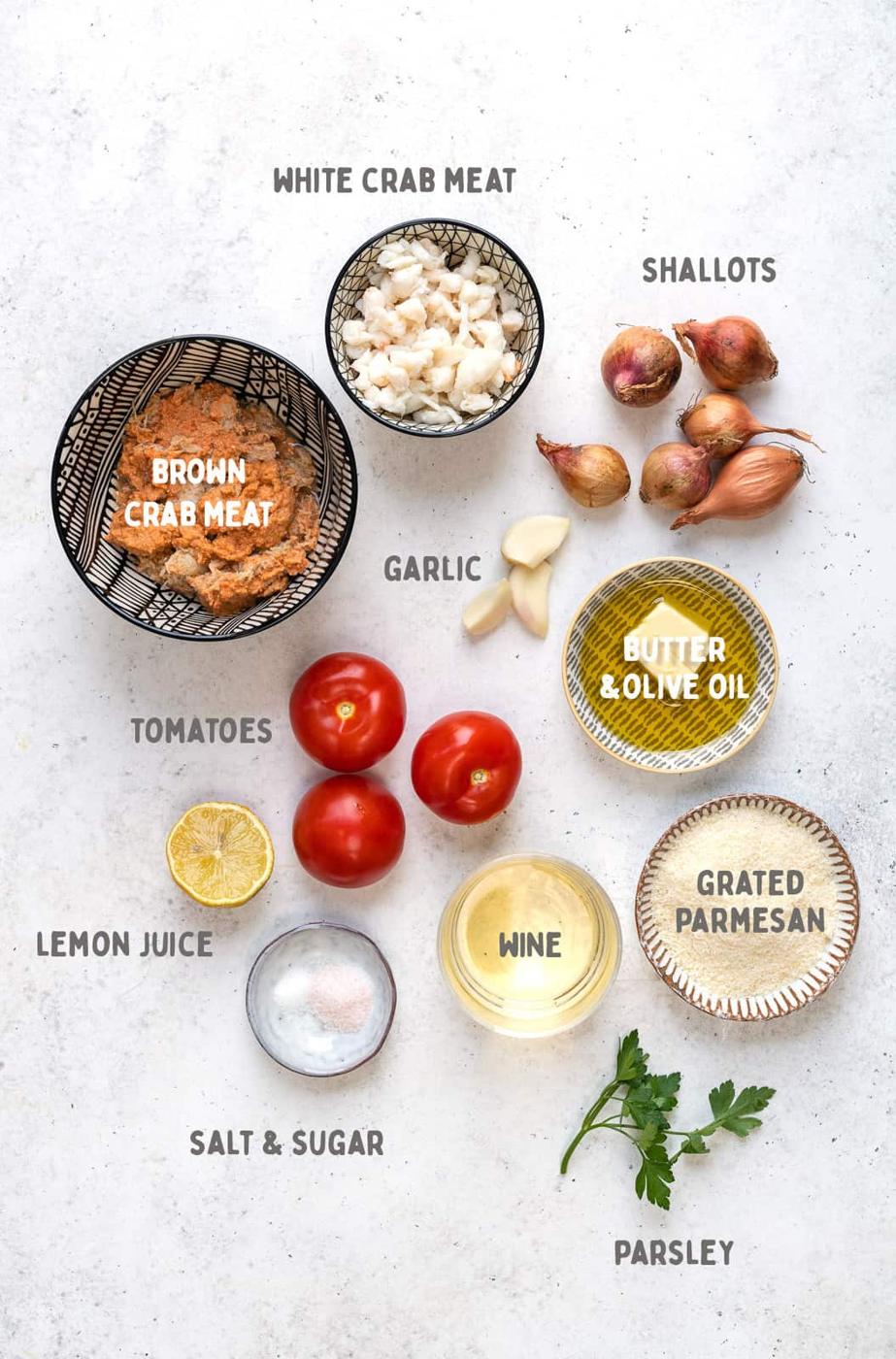 crab linguine ingredients
