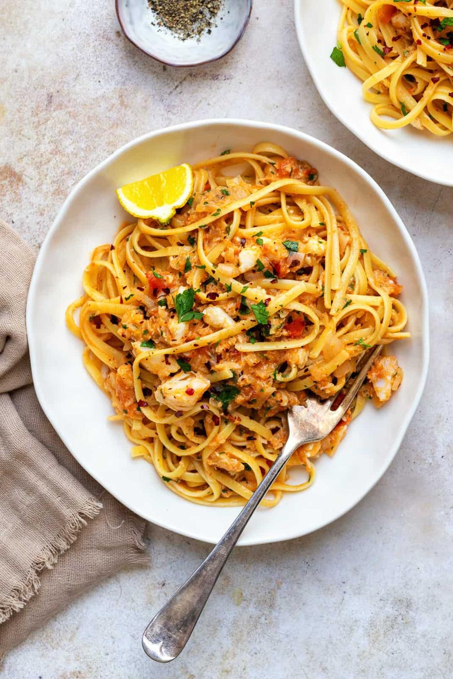 Crab Linguine – Ready in 15 Minutes!