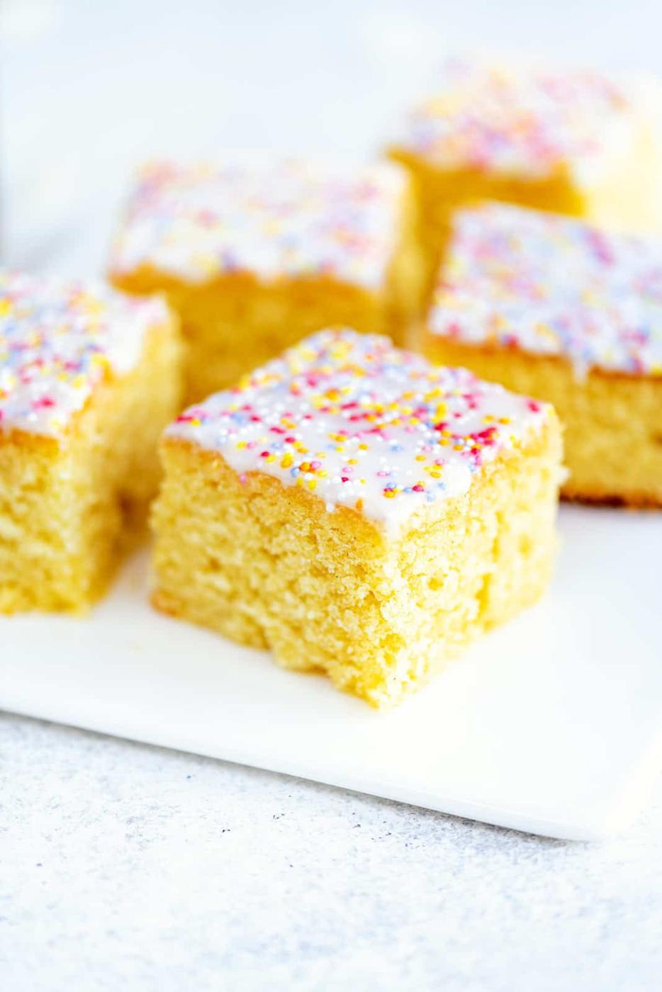 School Cake (Sprinkle Vanilla Tray Bake)