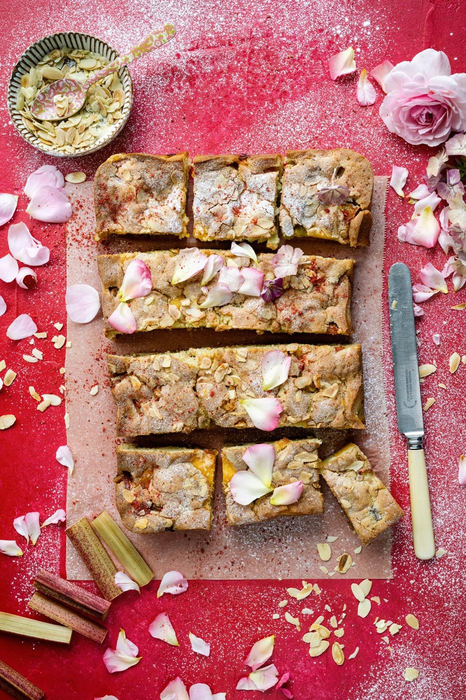 Rhubarb and Custard Cake