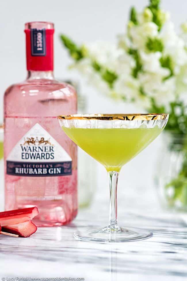 Rhubarb Cucumber Martini