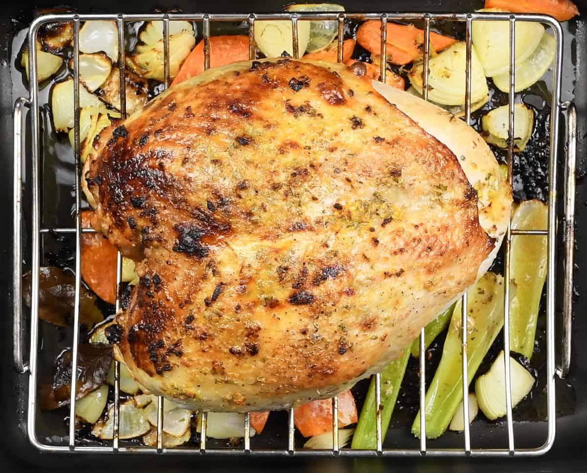 partially roasted turkey crown