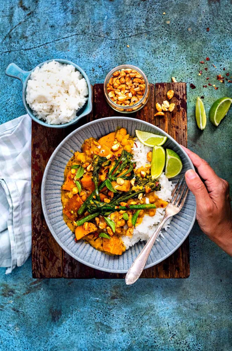 Satay Sweet Potato Curry