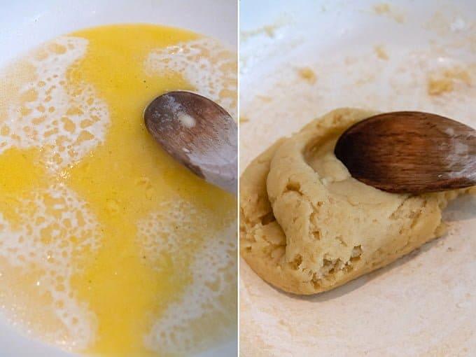 Making the churro batter