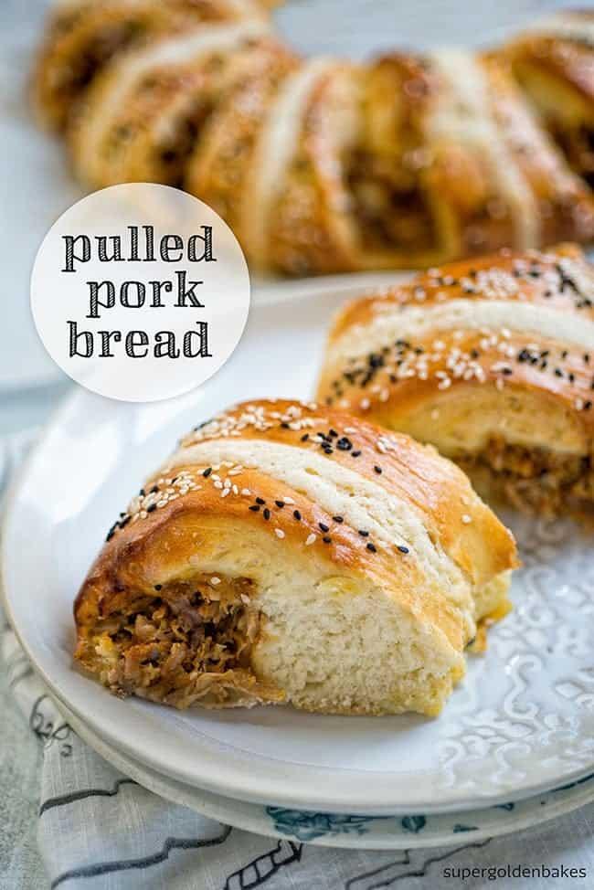 Savoury loaf with pulled pork