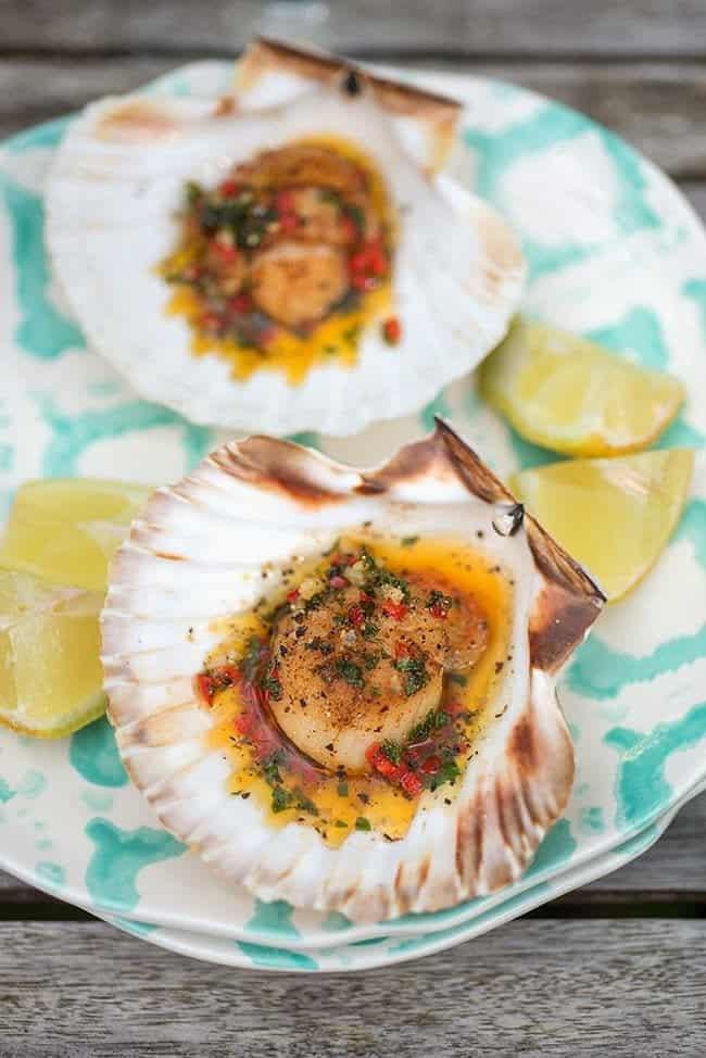 Pan-fried Scallops with Spiced Herby Butter