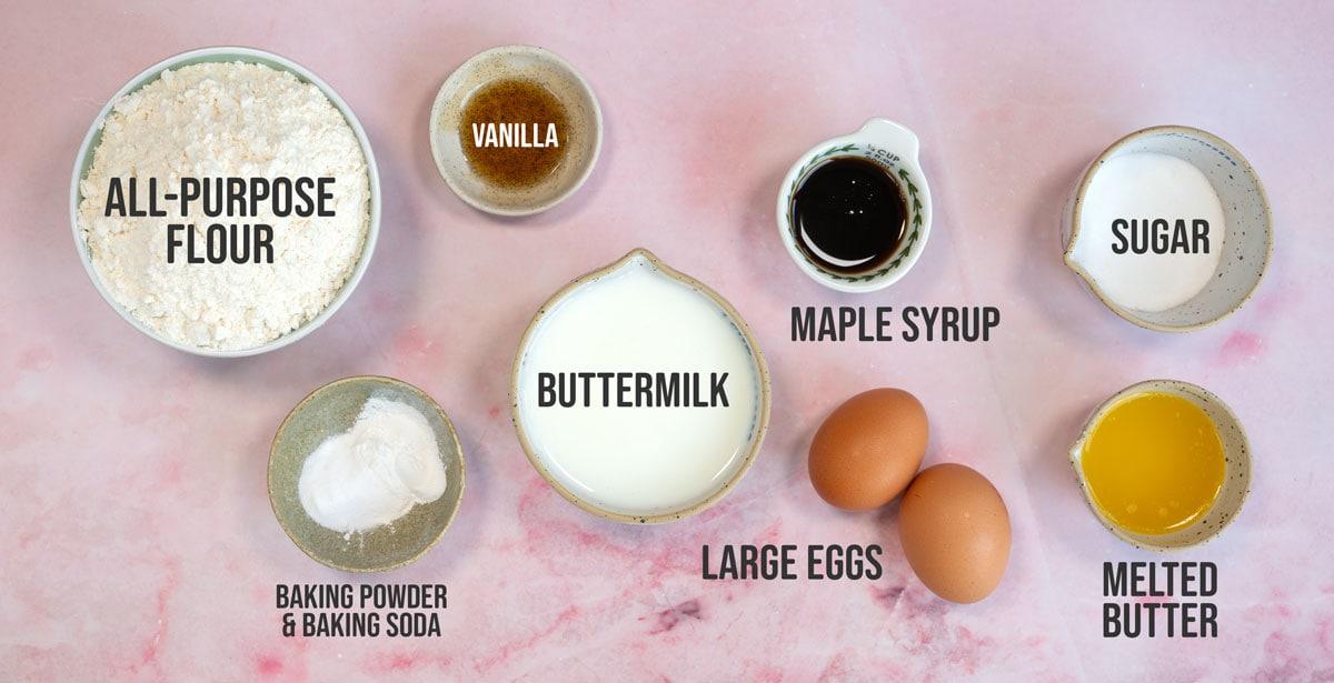 ingredients for sheet pan pancakes