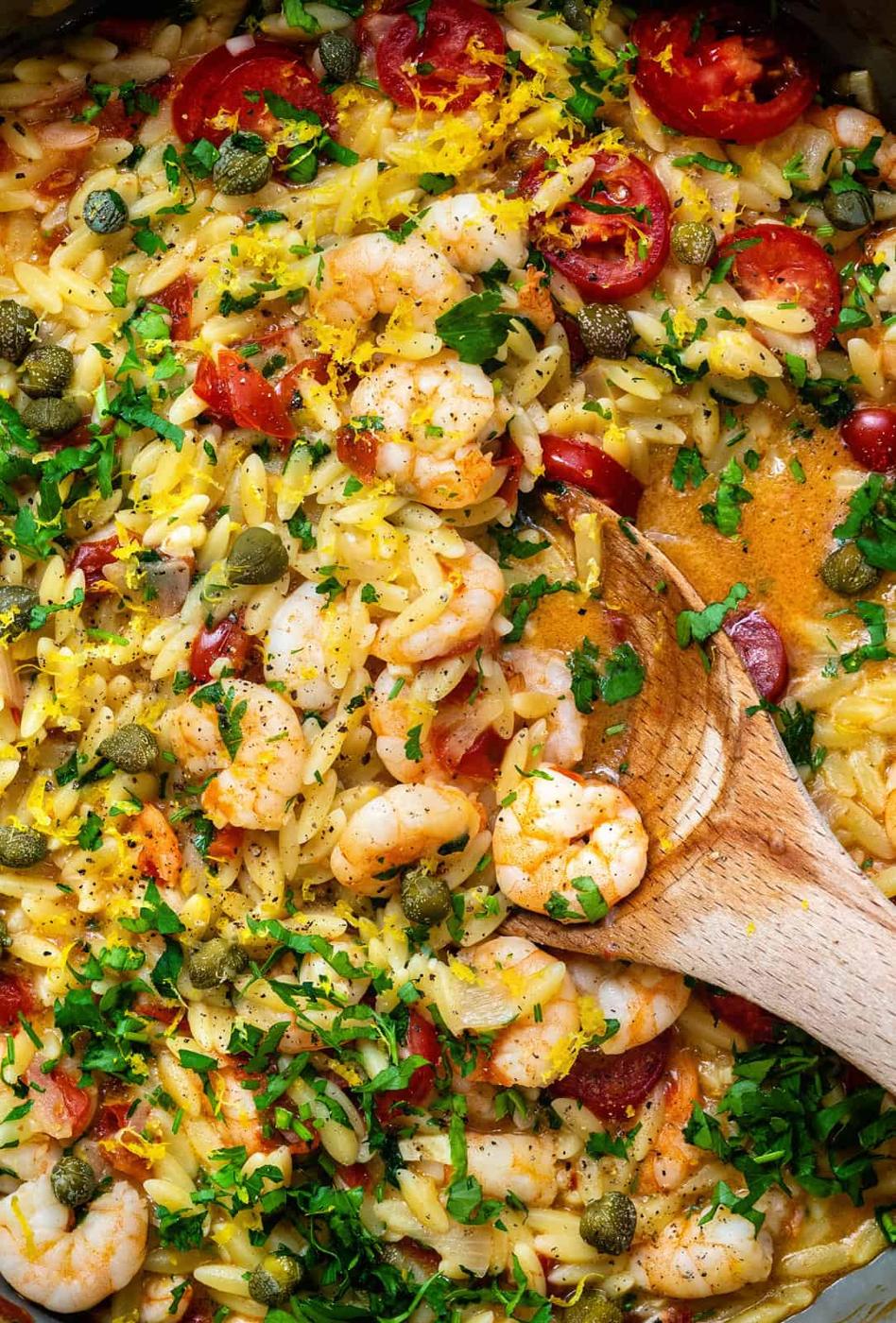 Creamy Prawn Orzo