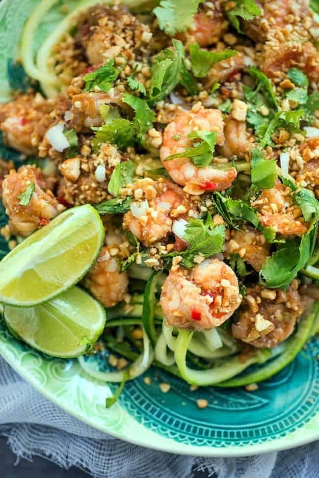 Skinny Pad Thai with courgette noodles