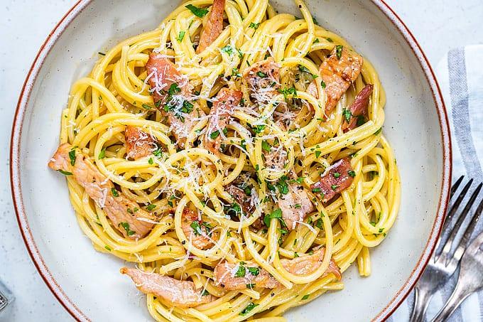 Slimming Spaghetti Carbonara