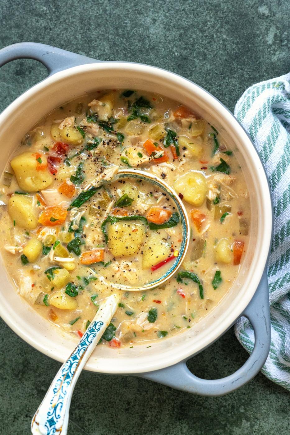 Slow Cooker Chicken Gnocchi Soup