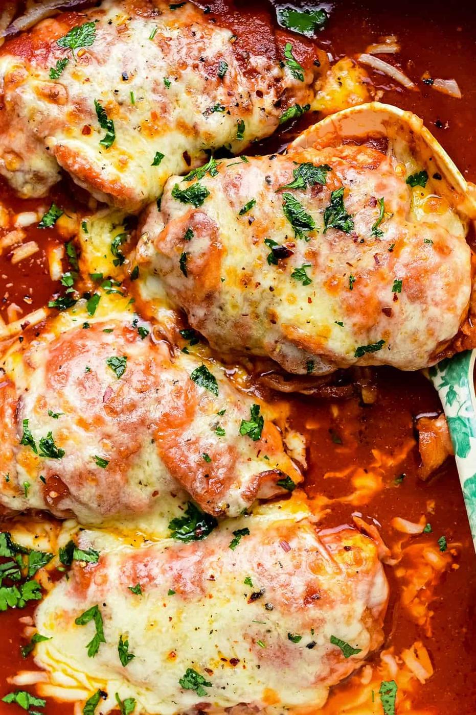 Close up on Hunters Chicken in barbecue sauce