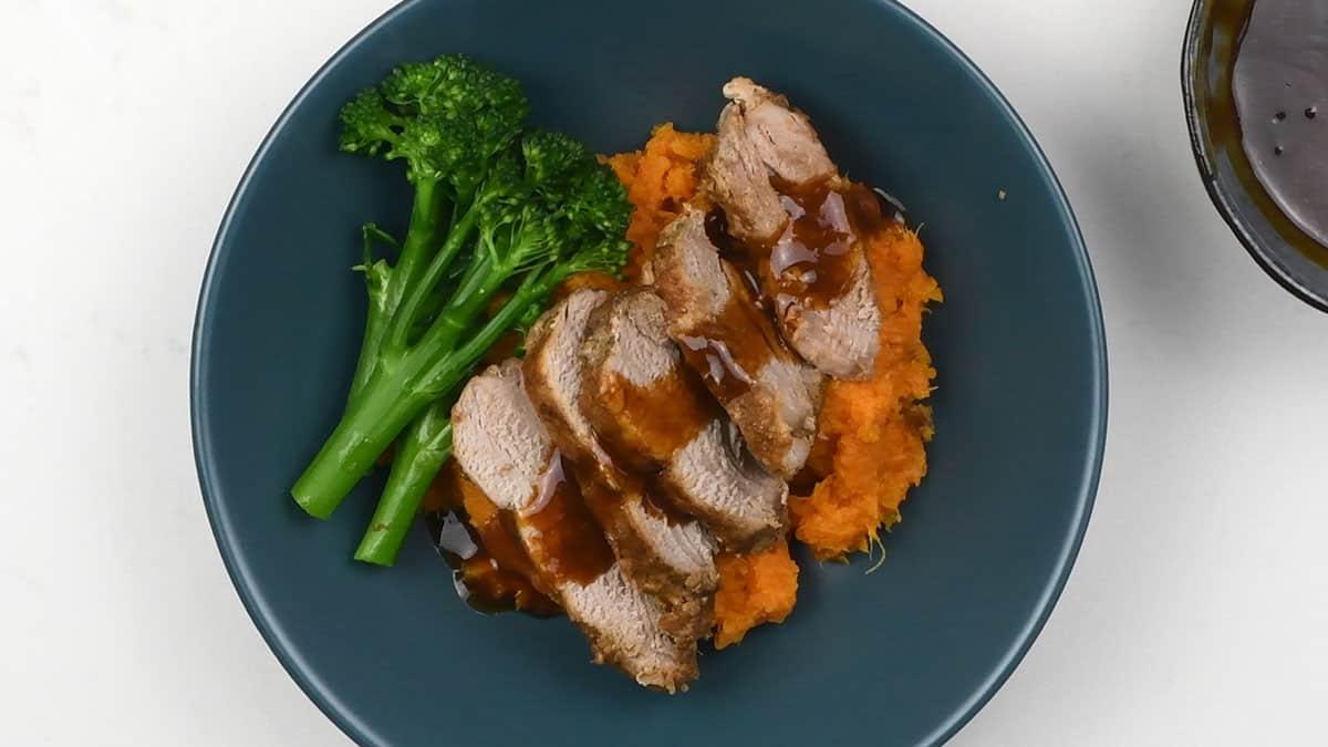 crockpot pork served over mash