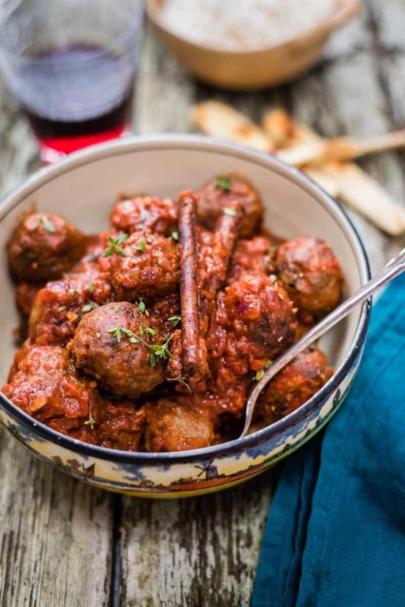 Soutzoukakia – Greek meatballs in rich tomato sauce