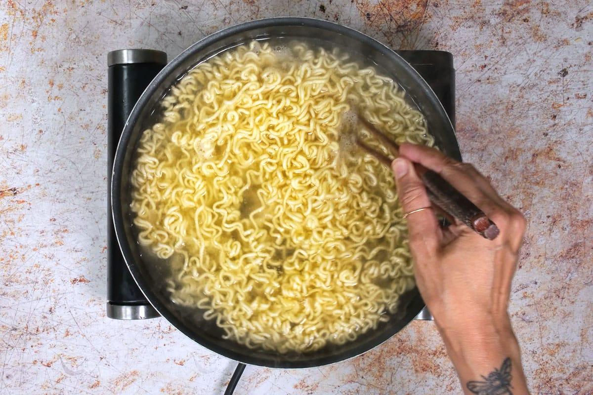 cooking ramen noodles