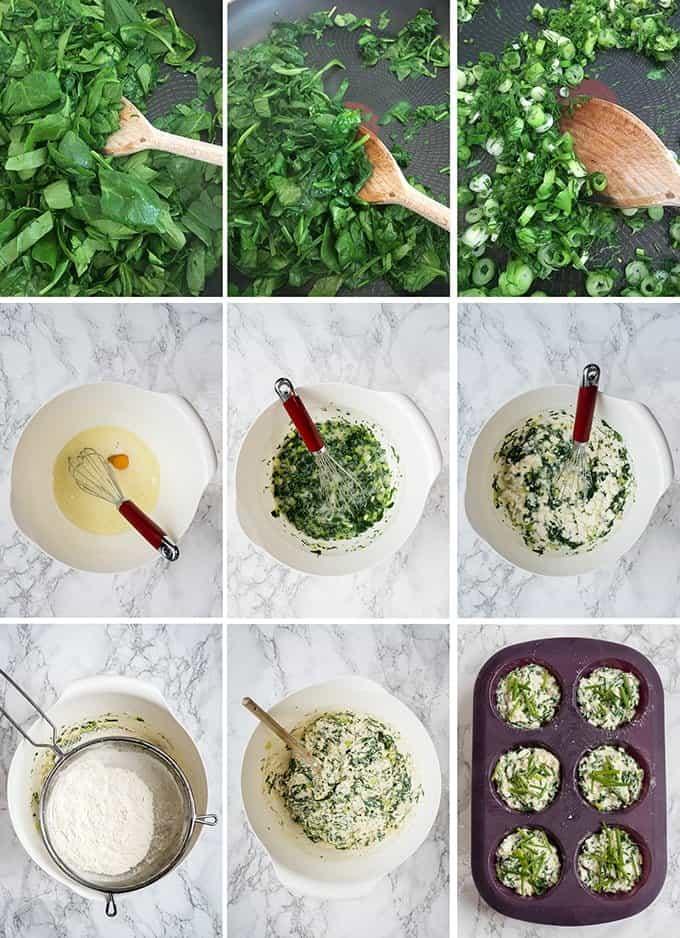 spanakopita_muffin_steps