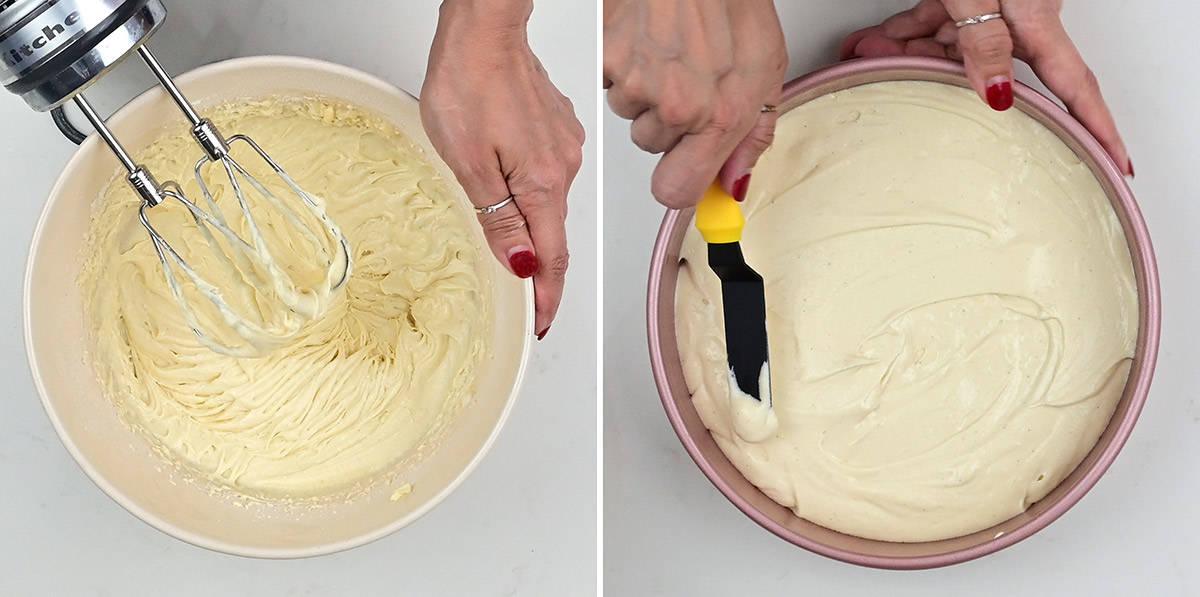 making sponge cake collage