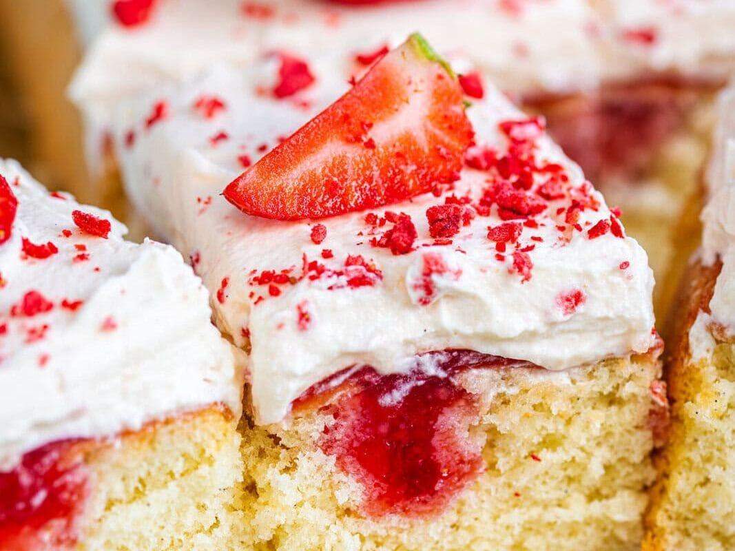 Strawberry Poke Cake