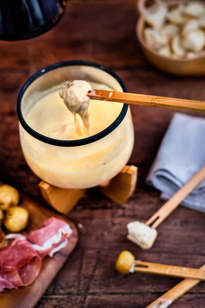 Traditional Swiss Cheese fondue and a wonderful Christmas dinner with Habitat