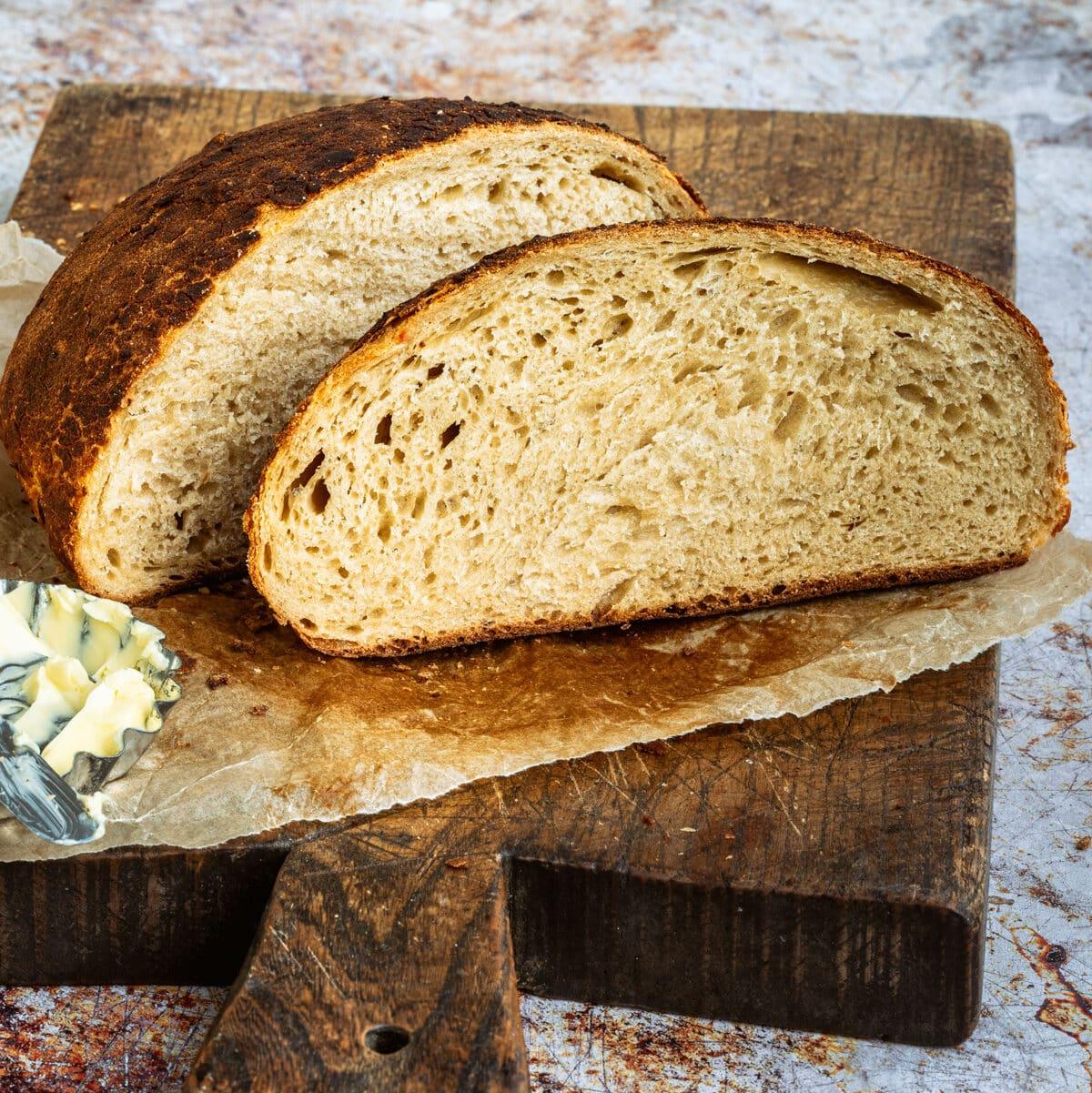 sliced tiger bread