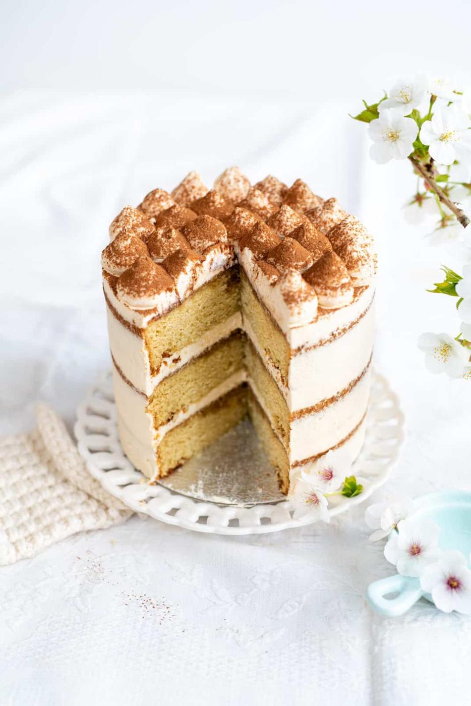 Tiramisu Cake with Mascarpone Frosting