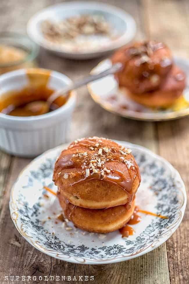 Toffee apple doughnuts