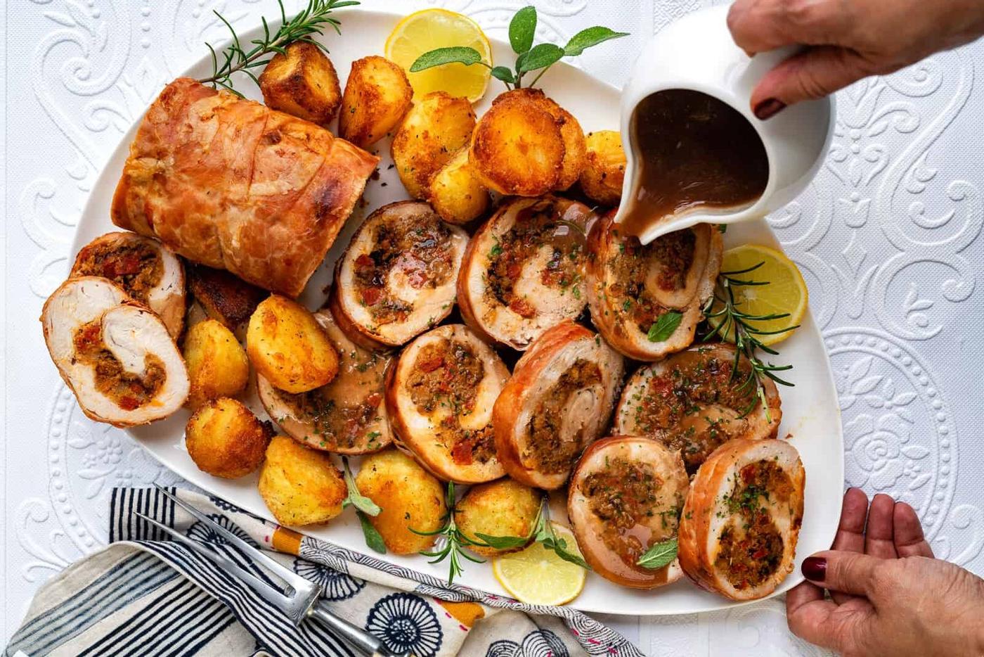 Stuffed Turkey Roll