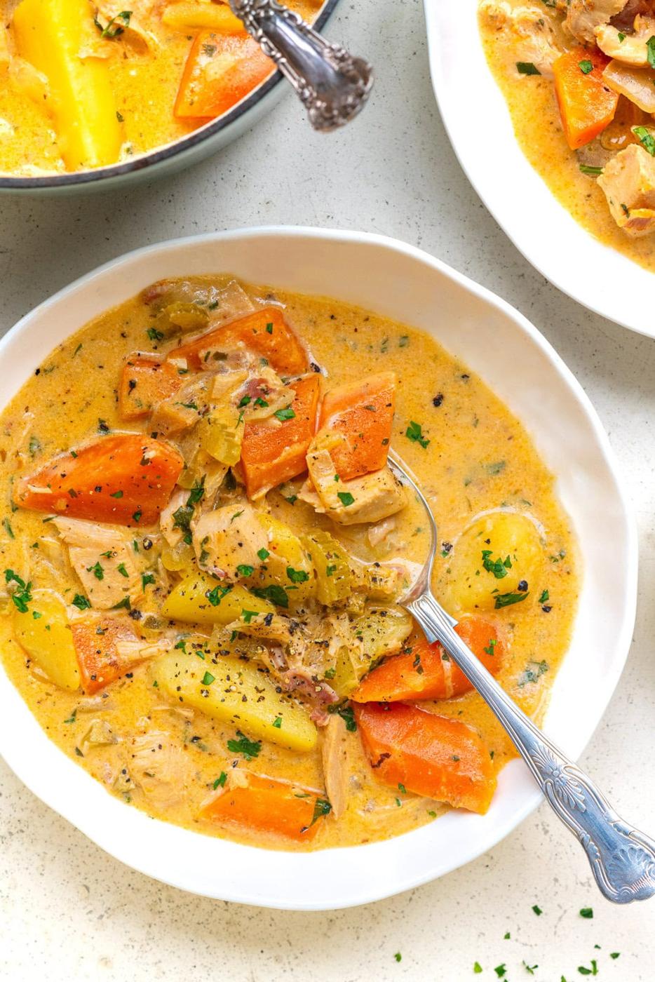 Cozy Leftover Turkey Stew