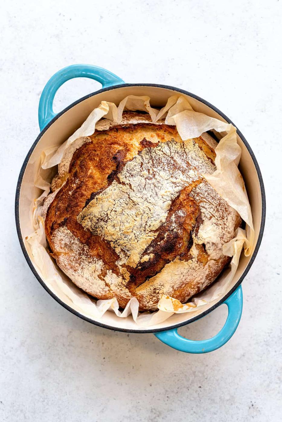 No-Knead Dutch Oven Bread (In Two Hours!)