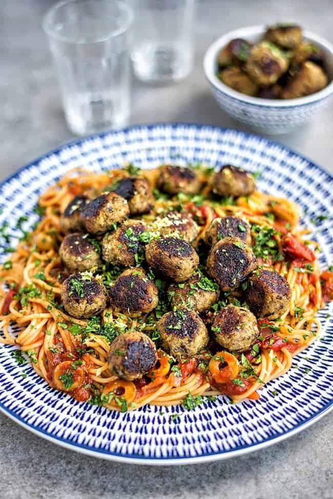 Vegan Aubergine ‘Meatballs’