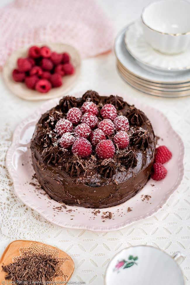 Vegan Chocolate Cake with Avocado Frosting