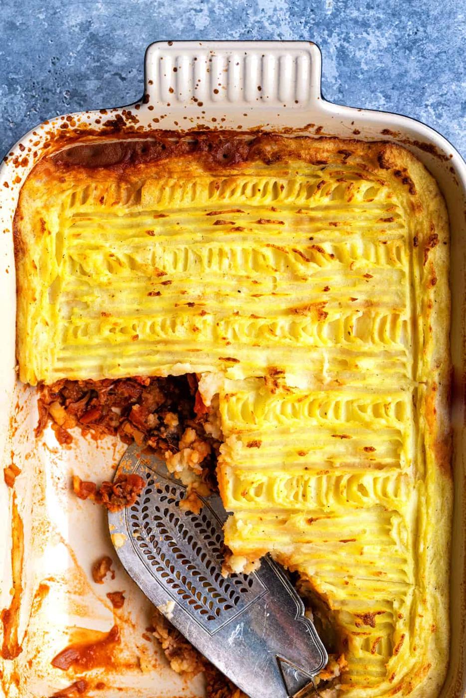 Vegan Shepherd’s Pie with Jackfruit Ragu