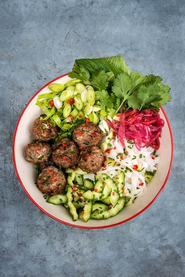 Vietnamese Meatballs (Bún Chả)