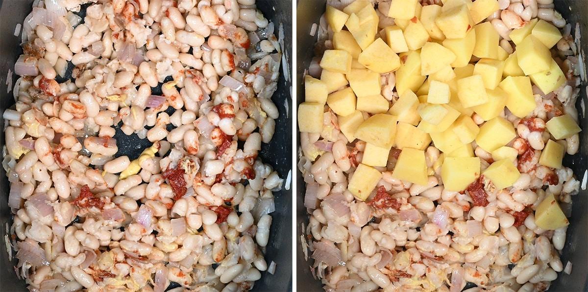bean soup process shots